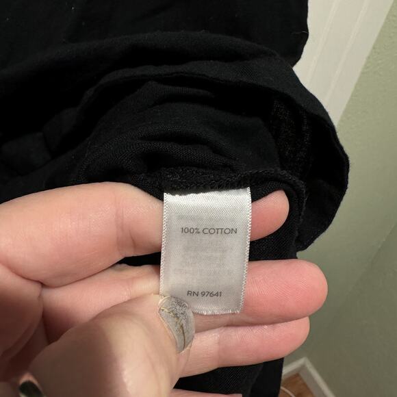 J Jill Pure Jill Black Sleeveless Maxi Dress Cotton Beige Stitching Size XL - Picture 5 of 6